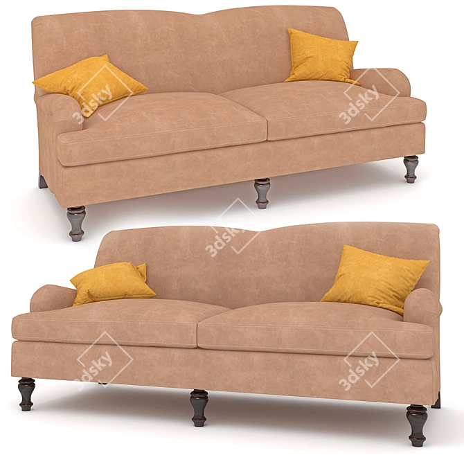 Modern Comfort: Culver Sofa 3D model image 1