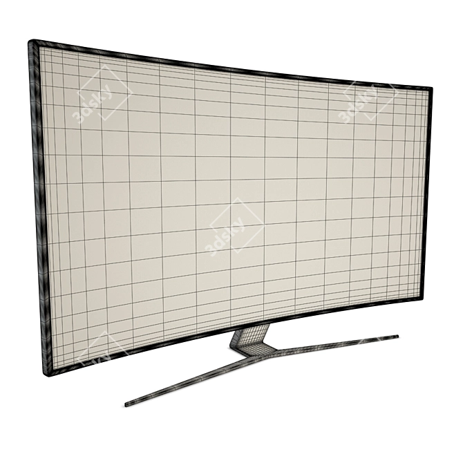 Immersive HD TV: Flat and Curved 3D model image 2