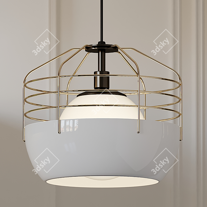 Sleek City Pendant Light: Jonah Takagi 3D model image 3