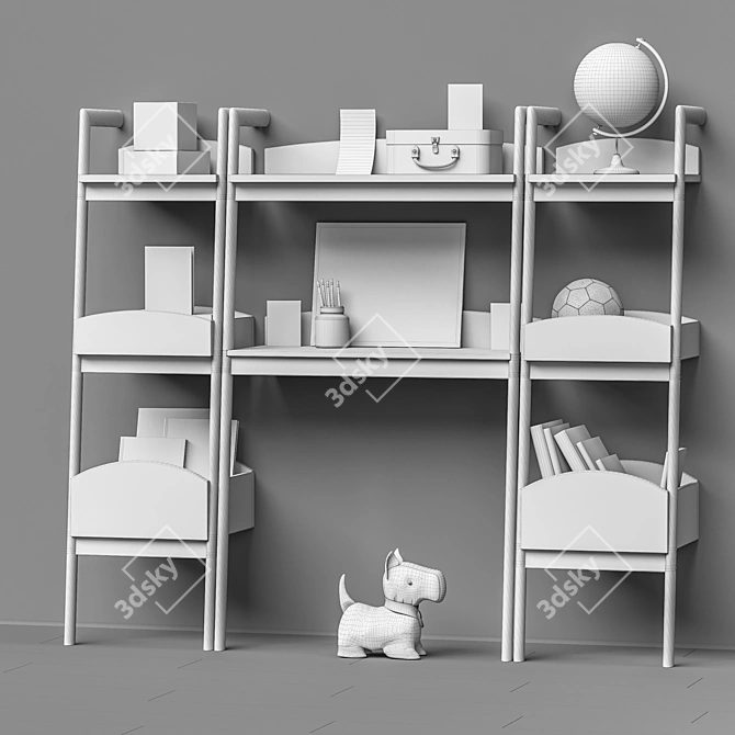 Modular Furniture and Toy Set 3D model image 1