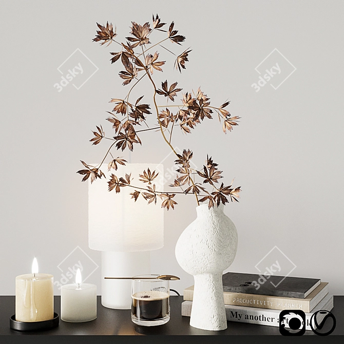 Autumn Bliss Decor Set 3D model image 1