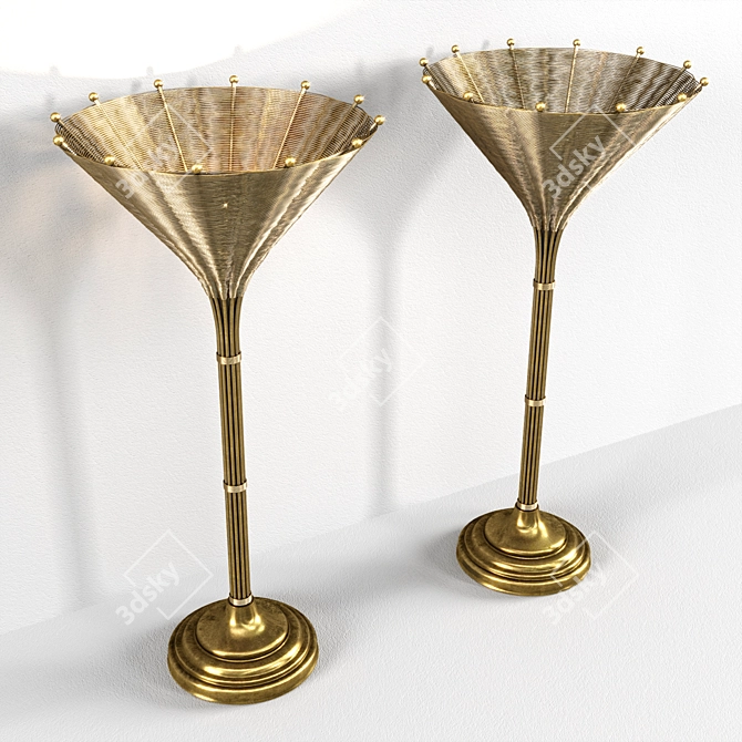 Kon Tiki Eichholtz Table Lamp 3D model image 2