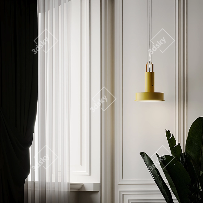 Modern Domus LED Pendant Light 3D model image 4
