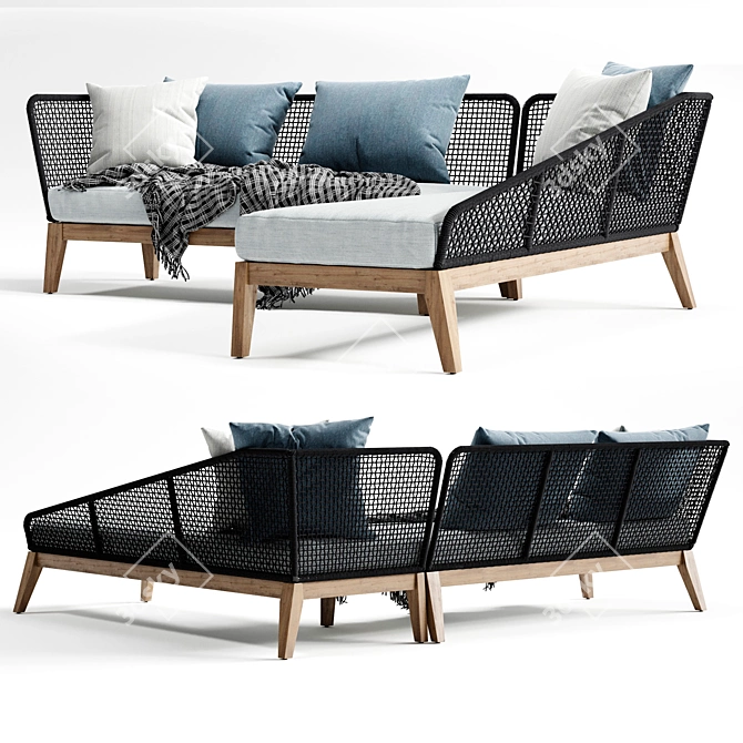 MODLOFT Netta - Stylish and Modern Sofa 3D model image 1