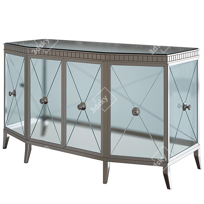 Elegant Neo Classic Console Table 3D model image 1