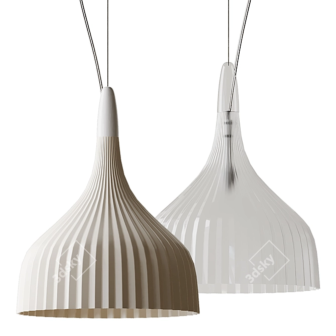 Kartell E' Pendant: Stylish Ceiling Light 3D model image 3