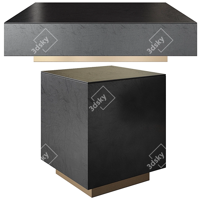 Sleek Minotti Coffee Tables 3D model image 1