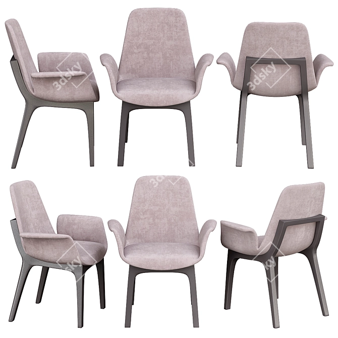 Elegant Modloft Berkeley Chair 3D model image 1