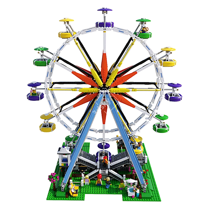 LEGO Ferris Fun: Build, Spin, Enjoy! 3D model image 2