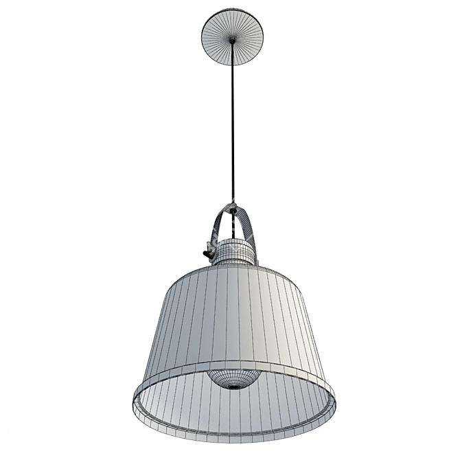 Vintage Lacreu Pendant: Traditional Elegance 3D model image 3