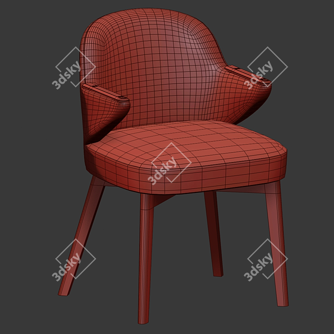 Elegant Costes Dining Chair 3D model image 3