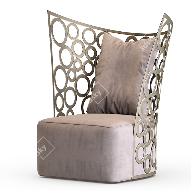 Icona Erba Italia Armchair - Elegant and Luxurious 3D model image 1