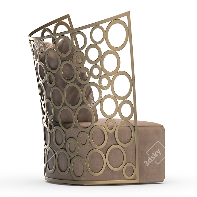 Icona Erba Italia Armchair - Elegant and Luxurious 3D model image 2