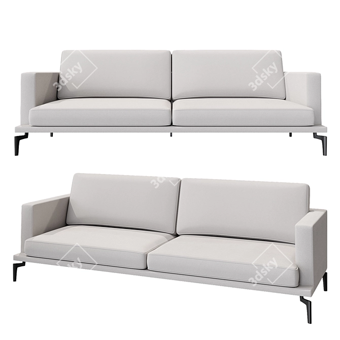Elegance and Luxury: Eichholtz Sofa Avenue 3D model image 1