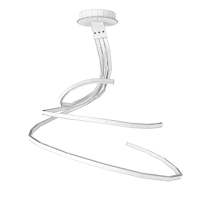 NUR Chandelier 5821 - Illuminate Your Space 3D model image 2