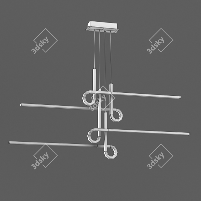 Mantra CINTO Chandelier - Elegant Om-inspired Lighting 3D model image 2
