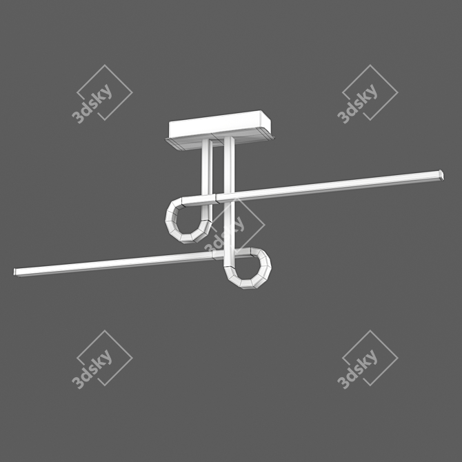 CINTO OM Chandelier - Antique Bronze 3D model image 2