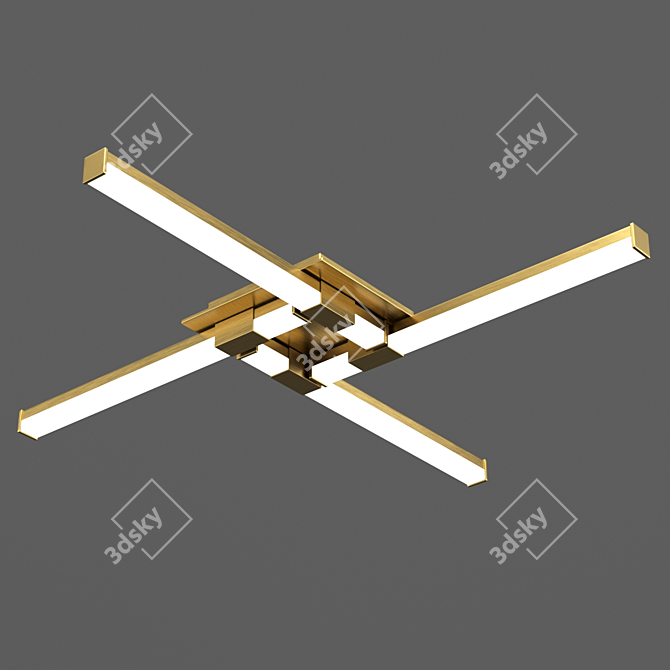 CINTO OM 6130: Modern LED Ceiling Light 3D model image 1