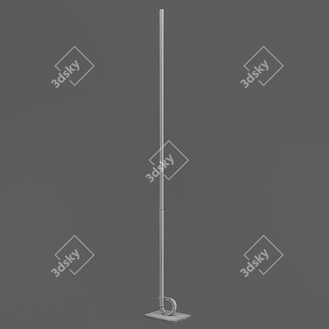 Mantra CINTO Floor Lamp 6137: Sleek Aluminum Design 3D model image 2