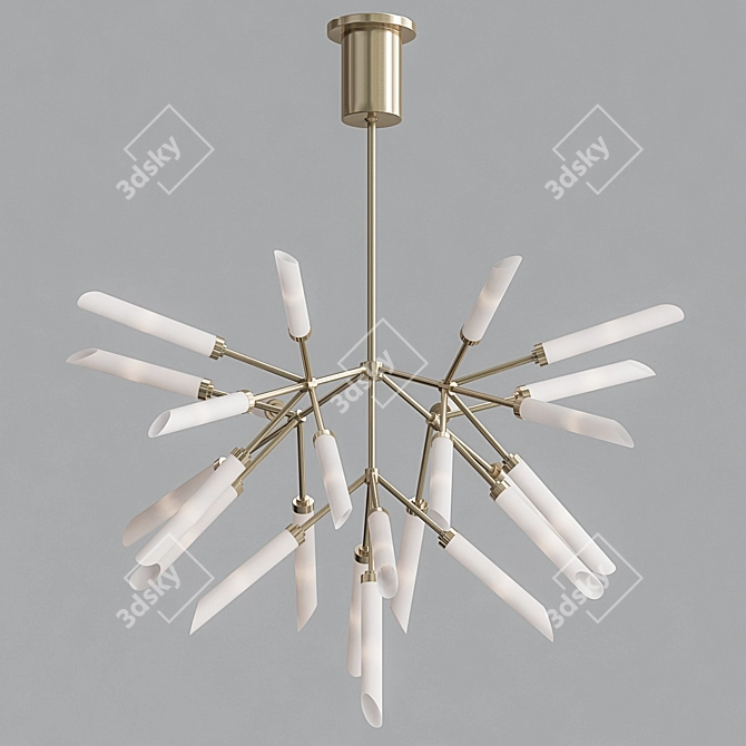 Elegant Tech Lighting Chandelier 3D model image 1