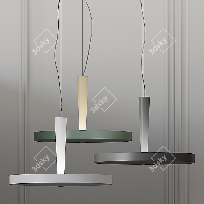 Prandina Equilibre Pendant - Timeless Elegance 3D model image 1