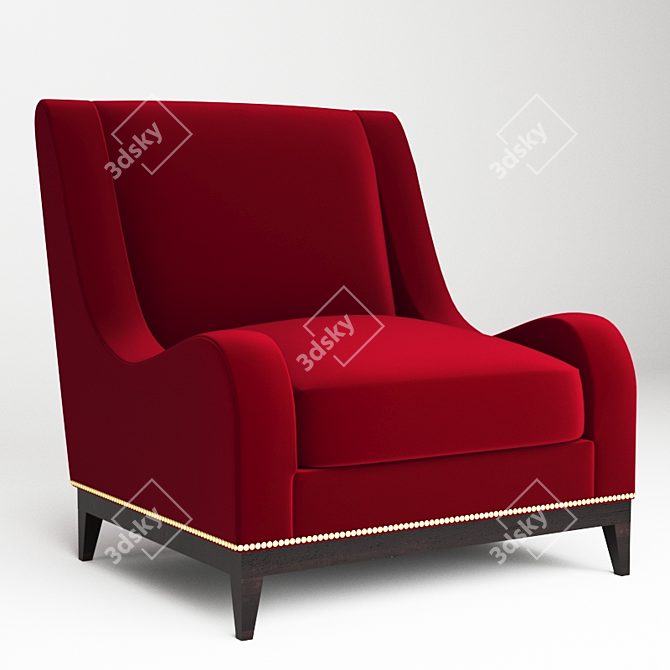 Sleek Shadow Chair 3D model image 1