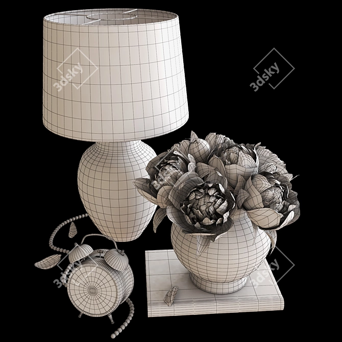 Elegant Home Decor Set 3D model image 3