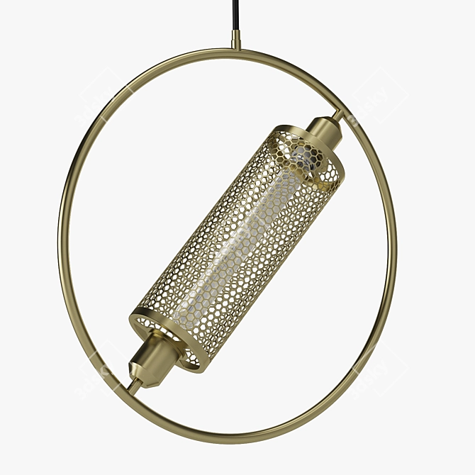 Chic Chiswick Hoop Pendant Light 3D model image 4