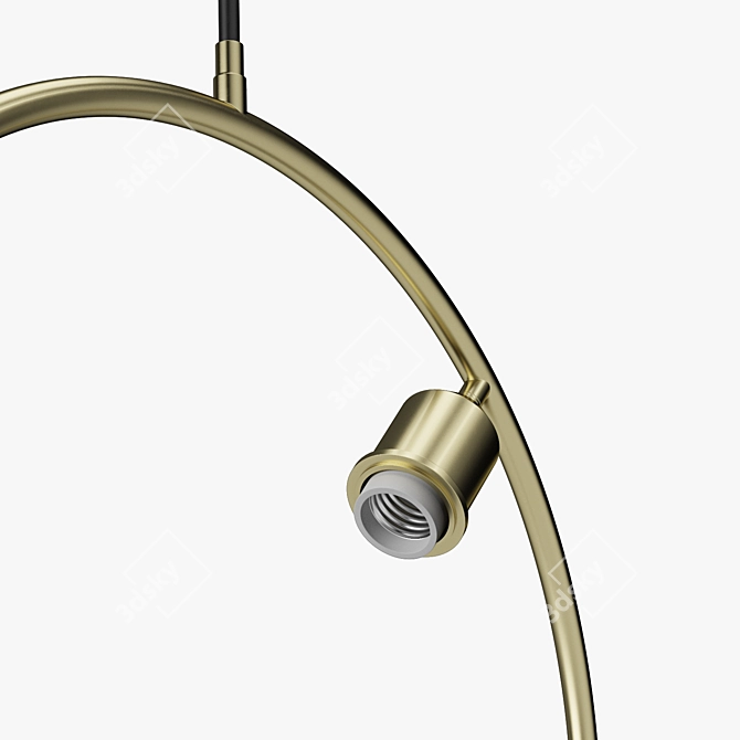 Chic Chiswick Hoop Pendant Light 3D model image 5