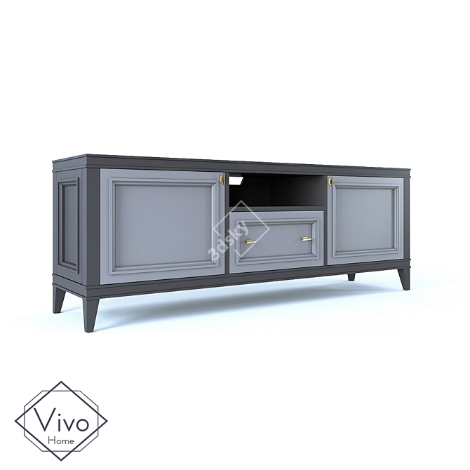 Vivo Home OM Metropolitan TV Cabinet 3D model image 1