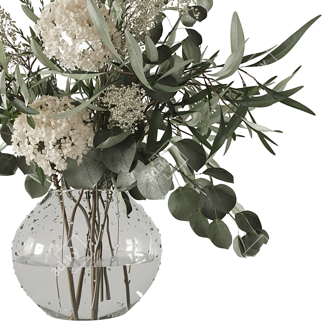 Blooming Beauty: Spring Floral Bouquet 3D model image 2