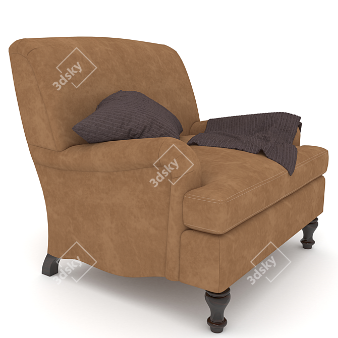 Elegant Culver Chair - Timeless Comfort 3D model image 2