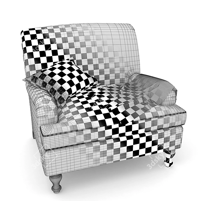 Elegant Culver Chair - Timeless Comfort 3D model image 3