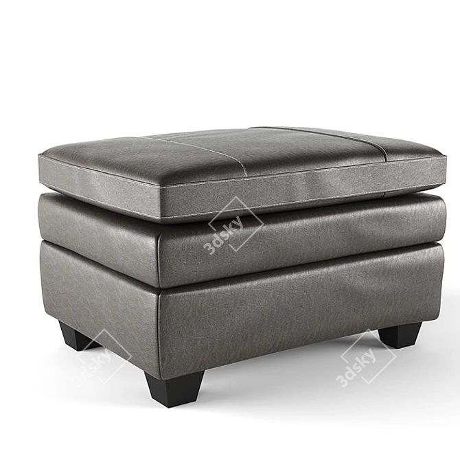 Elegant Gleason Chair & Ottoman 3D model image 1