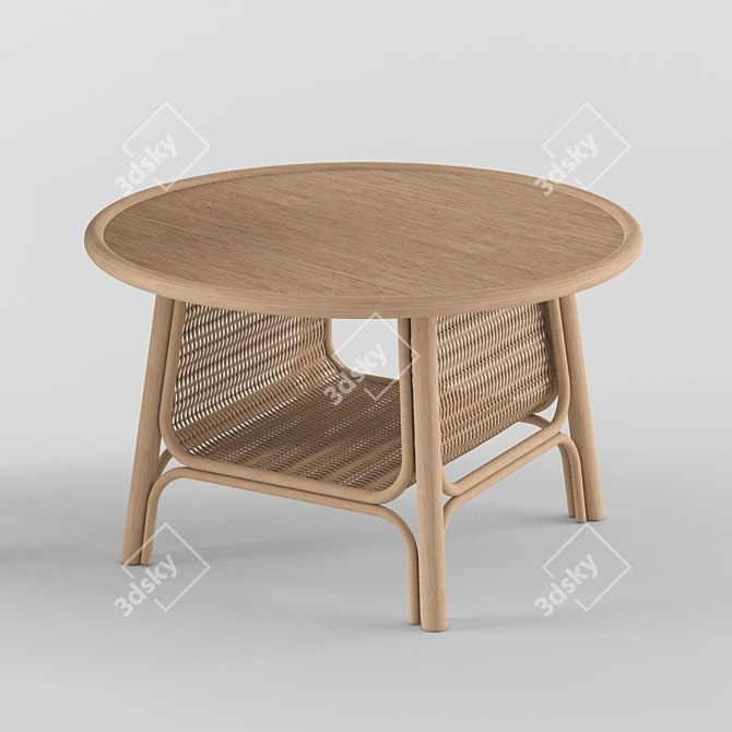 Sleek CORRIDOR gm Coffee Table 3D model image 1