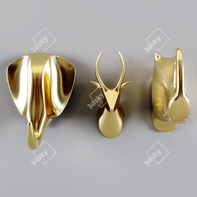 Dazzling African Safari Bust 3D model image 1