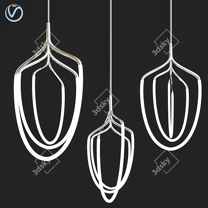 Sleek Modernist Lamp: Illuminate Your Space 3D model image 1