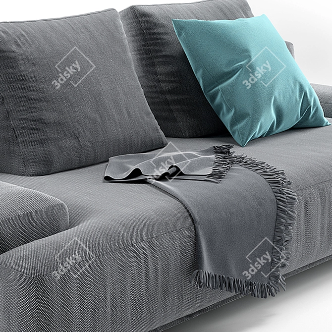 Alberta Design Bruce Sofa: Elegant and Sleek 3D model image 2