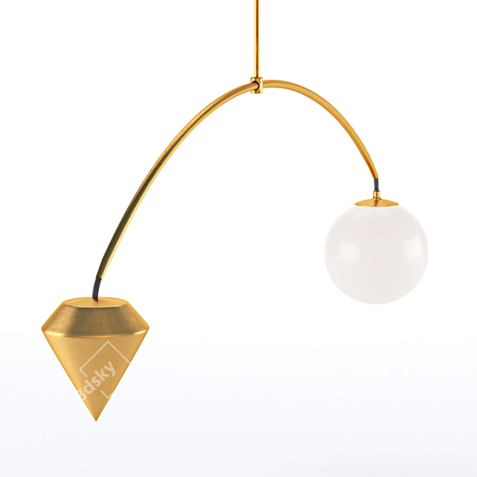 Femida's Scale Chandelier by Konekt 3D model image 1
