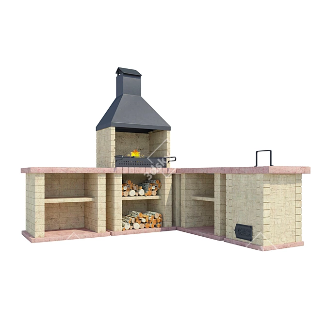 Modular BBQ Kits: Versatile and Stylish 3D model image 3