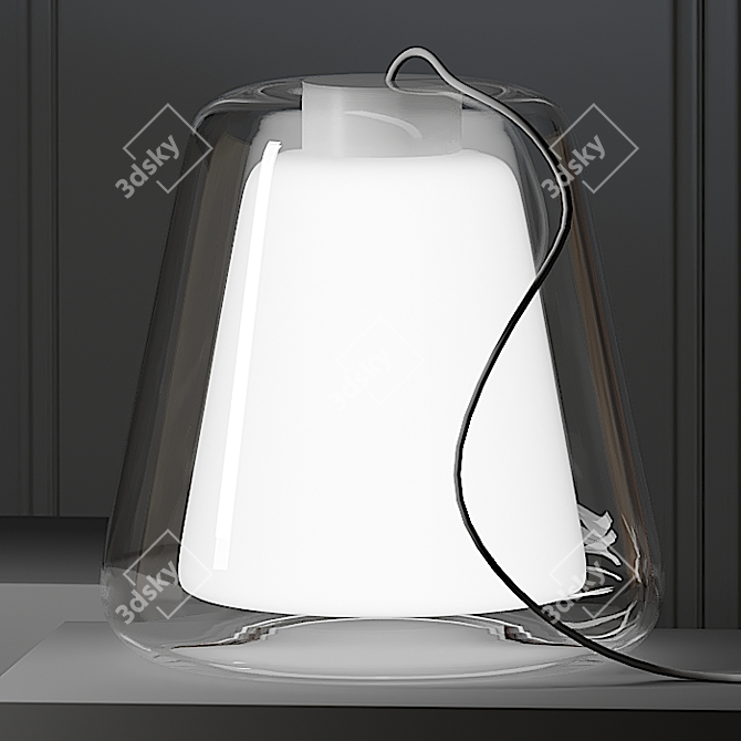 The Lovers Glass Table Lamp 3D model image 1