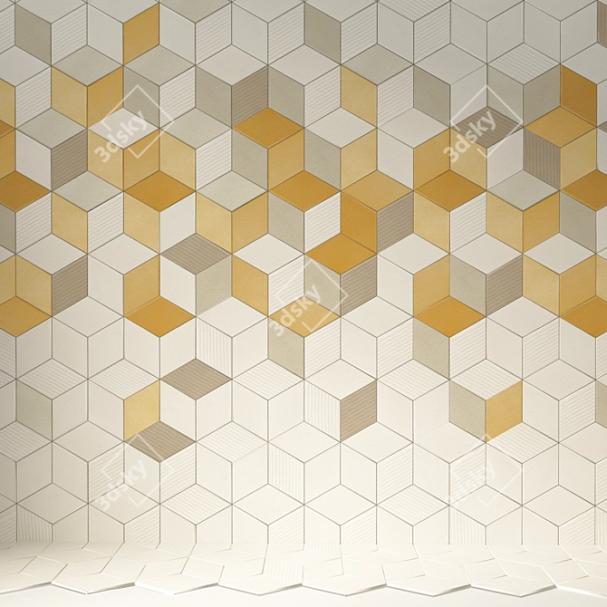 TEX Tile: Innovative Geometric Design 3D model image 1