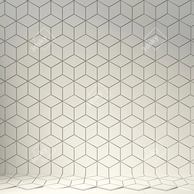 TEX Tile: Innovative Geometric Design 3D model image 3