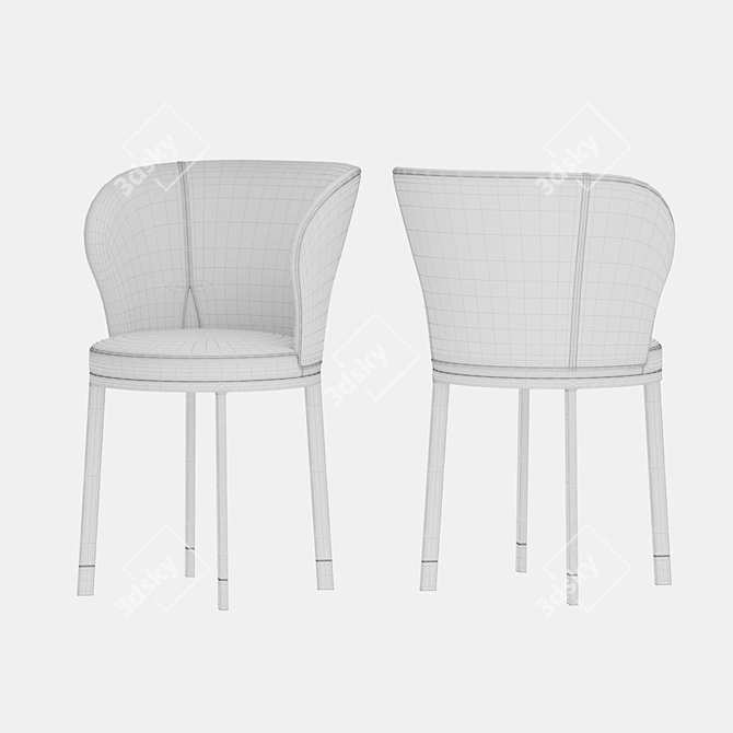 Elegans Silla Giratoria Giorgetti 3D model image 3