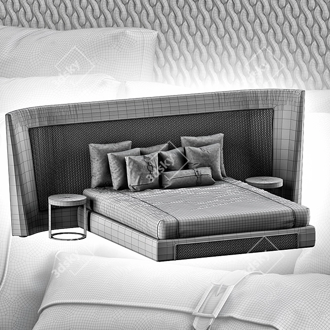 Duse Bed 2013 - Modern and Stylish 3D model image 3