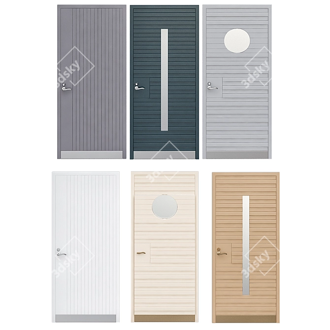 Elegant Door Collection: Johanna Bradford 3D model image 1
