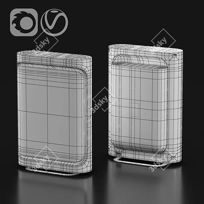 Boneco P500 Air Purifier 3D model image 3