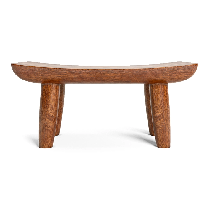 Mango Wood Stool 3D model image 1