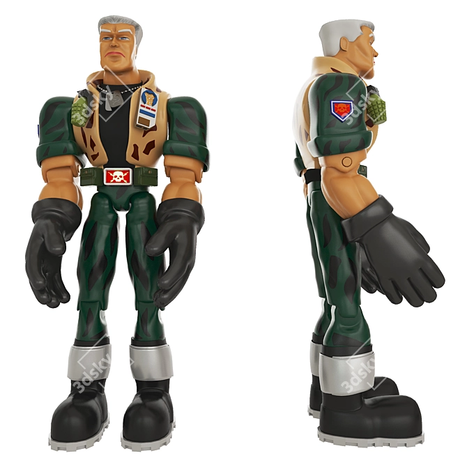 Chip Slayer: Soldier Action Figure 3D model image 1