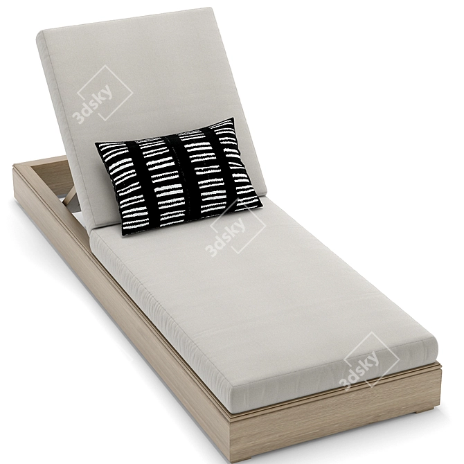 Luxury Outdoor Costa Chaise 3D model image 2